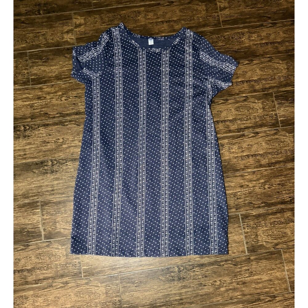 Old Navy Navy Ditsy Floral Print Dress - XL